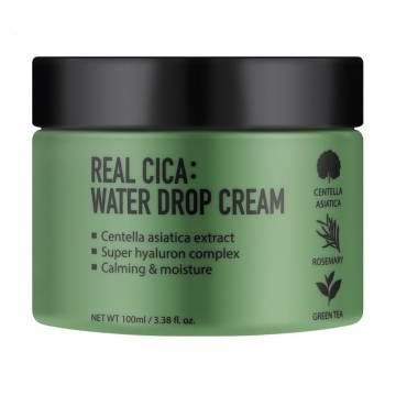 Крем для лица Fortheskin Real Cica Water Drop Cream с центеллой, 100 мл Крем для лица Fortheskin Real Cica Water Drop Cream с центеллой, 100 мл
