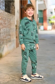 Трикотажні джогери, 2 пари - синьо-зелений