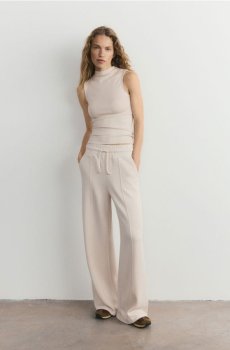 Reserved - Вільні штани - нюдовий - 914HS-02X