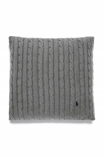 Декоративная наволочка для подушки Ralph Lauren RL Cable Charcoal 45 x 45 cm Декоративная наволочка для подушки Ralph Lauren RL Cable Charcoal 45 x 45 cm