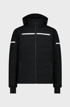 Мужская черная куртка ZIP HOOD STRETCH POLYES Черный 48 CMP 34W4697-U901