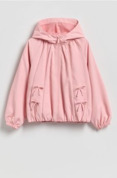 Reserved - Куртка-бомбер з каптуром - пильно-рожевий - 435HR-39X