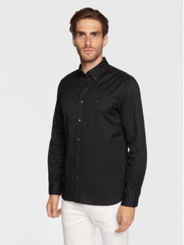 Tommy Hilfiger Сорочка Core Flex MW0MW25035 Чорний Regular Fit Tommy Hilfiger Сорочка Core Flex MW0MW25035 Чорний Regular Fit