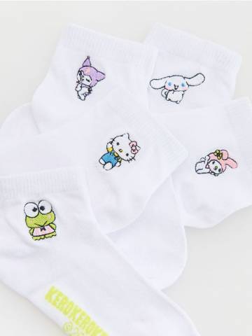 Reserved - Шкарпетки Hello Kitty and Friends 5-pack - різнобарвний - 621EB-MLC Reserved - Шкарпетки Hello Kitty and Friends 5-pack - різнобарвний - 621EB-MLC