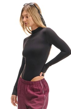 Cropp - Боді з довгим рукавом - чорний