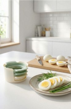 Набір кухонних нарізок для яєць і овочів, 4 шт. - різнобарвний