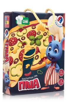 Магнитная игра Vladi Toys Пицца, на украинском языке, от 3 лет, 47 деталей (VT3004-02)