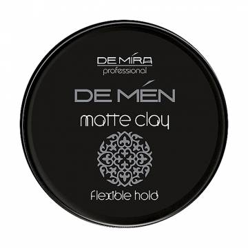 Матовая глина для укладки волос и бороды DeMira Professional DeMen Matte Clay, 100 мл Матовая глина для укладки волос и бороды DeMira Professional DeMen Matte Clay, 100 мл