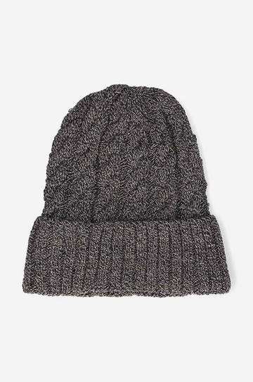 Шапка Kangol Cable Beanie HEATHER цвет серый из толстого трикотажа K3376HT-TANHEATHER