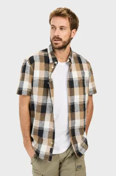 Мужская рубашка в клетку Разноцветный M Camel Active 409261-5S61-19
