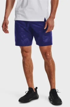 Мужские темно-синие шорты UA Woven Emboss Short Синий S Under Armour 1377137-468