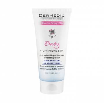 Детский увлажняющий успокаивающий крем Dermedic Linum Emolient Baby Cream, 100 мл Детский увлажняющий успокаивающий крем Dermedic Linum Emolient Baby Cream, 100 мл