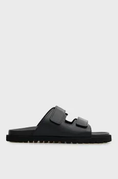 Мужские черные кожаные слайдеры Ralen Черный 40 PRPY PRSLT8997M