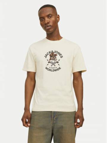 Jack&Jones Футболка Seven Skull 12262491 Écru Regular Fit Jack&Jones Футболка Seven Skull 12262491 Écru Regular Fit