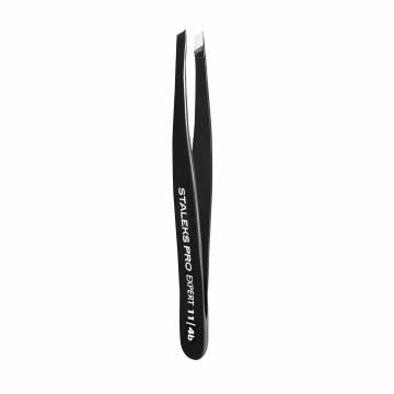 Пинцет для бровей Staleks PRO Expert 11 Type 4 широкие скошенные кромки, черный (ТЕ-11/4) Пинцет для бровей Staleks PRO Expert 11 Type 4 широкие скошенные кромки, черный (ТЕ-11/4)