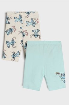Короткі легінси 2 упаковки Lilo & Stitch - блакитний