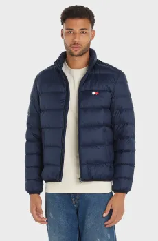 Мужской темно-синий пуховик TJM LT DOWN FLAG JACKET EXT Синий L Tommy Jeans DM0DM19614