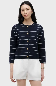 Женский темно-синий кардиган в полоску GOLD BUTTON Синий M Tommy Hilfiger WW0WW50088