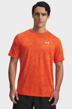 Мужская оранжевая футболка UA Tech Tee Novelty Оранжевый S Under Armour 6005920-844