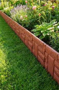 Модульна садова палісада, набір 4 шт. - золотисто-коричневий