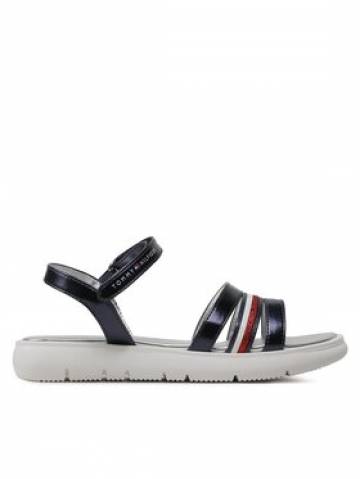 Tommy Hilfiger Босоніжки Stripes Velcro T4A2-32771-1372 S Cиній Tommy Hilfiger Босоніжки Stripes Velcro T4A2-32771-1372 S Cиній