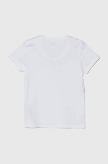 Детская хлопковая футболка Guess цвет белый J73I56 K8HM0 Детская хлопковая футболка Guess цвет белый J73I56 K8HM0