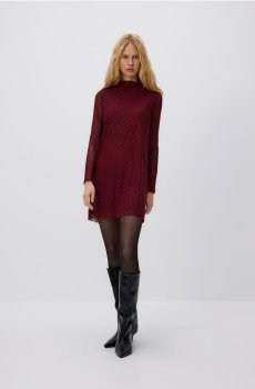 Reserved - Сукня з декоративними аплікаціями - буряковий - 957GA-83X