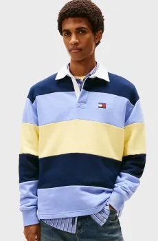 Мужское поло в полоску RLX BADGE Разноцветный M Tommy Jeans DM0DM22727