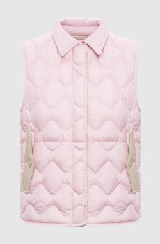 Розовый пуховый жилет Heritage
