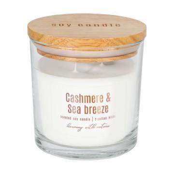Ароматическая свеча Bispol Scented Soy Candles Bay Cashmere & Sea Breeze, 300 г (sn173-327) Ароматическая свеча Bispol Scented Soy Candles Bay Cashmere & Sea Breeze, 300 г (sn173-327)