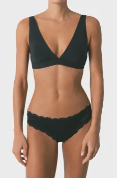 Женские черные трусики Черный M womensecret 873032