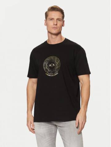 Armani Exchange Футболка XM000328 AF10364 UC001 Чорний Regular Fit Armani Exchange Футболка XM000328 AF10364 UC001 Чорний Regular Fit