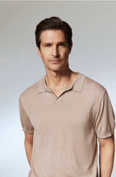 Reserved - MEN`S POLO - бежевий - 029IS-80X