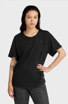 Женская черная футболка Rolled up sl BF r t wmn Черный XS G-Star RAW D24524,4107