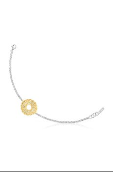 Серебряный браслет с позолотой Tous Miranda