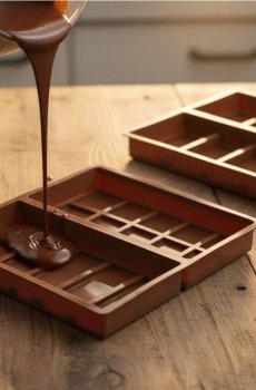 Форма для шоколаду - бежевий