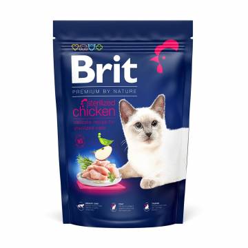 Сухой корм для стерилизованных кошек Brit Premium by Nature Cat Sterilised с курицей, 1.5 кг Сухой корм для стерилизованных кошек Brit Premium by Nature Cat Sterilised с курицей, 1.5 кг