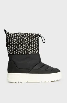 Женские черные дутики с узором KORE ZET W Черный 39 Pepe Jeans PLS31504