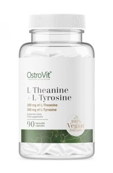 L-Теанин + L-Тирозин OstroVit L-Theanine + L-Tyrosine Vege, 90 капсул