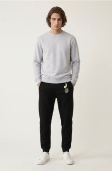Штани спортивні regular fit - чорний