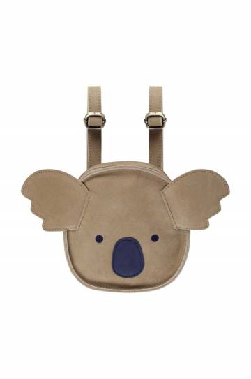 Детский кожаный рюкзак Donsje Kapi Classic Backpack Koala цвет бежевый маленький однотонный 5005006 Детский кожаный рюкзак Donsje Kapi Classic Backpack Koala цвет бежевый маленький однотонный 5005006