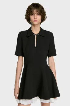 Женское черное платье Черный 38 Sandro SFPRO04954_Black
