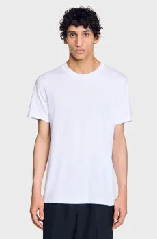 Мужская белая футболка Белый L Sandro SHPTS01759_white