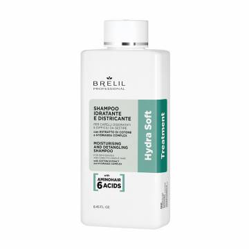 Увлажняющий шампунь для волос Brelil Hydra Soft Treatment Moisturising And Detangling Shampoo, 250 мл Увлажняющий шампунь для волос Brelil Hydra Soft Treatment Moisturising And Detangling Shampoo, 250 мл