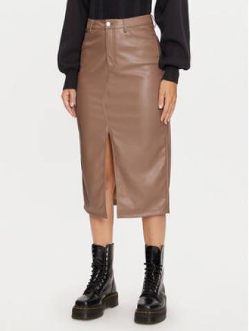 ONLY Спідниця зі штучної шкіри Kiri 15324778 Коричневий Regular Fit ONLY Спідниця зі штучної шкіри Kiri 15324778 Коричневий Regular Fit