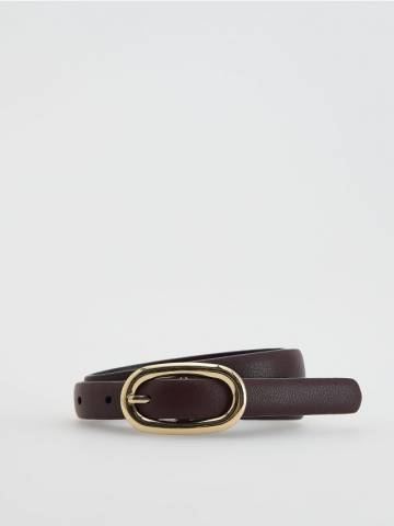 Reserved - Ремінець з комбінованих матеріалів - червоне дерево - 279FE-93X