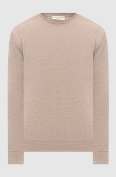 Бежевый джемпер из шерсти мериноса
