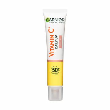 Солнцезащитный дневной флюид для лица Garnier Skin Naturals Vitamin C Daily UV Glow SPF 50+ с витамином С, 40 мл Солнцезащитный дневной флюид для лица Garnier Skin Naturals Vitamin C Daily UV Glow SPF 50+ с витамином С, 40 мл