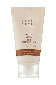 Несмывающаяся восстанавливающая термозащитная маска CURLYSHYLL Hair Cure Mask для поврежденных волос, 30 мл