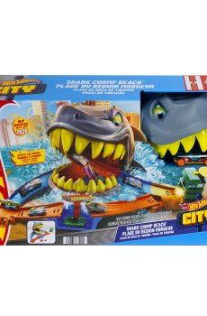 Детский игровой набор Hot Wheels Пляжная атака акулы, от 4 лет (JHL96)